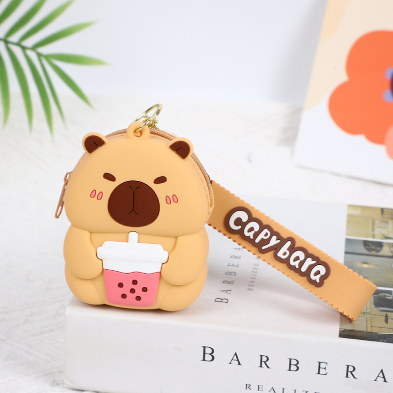 Portofel din silicon cu model animal, stil copil, impermeabil, pentru utilizare zilnică