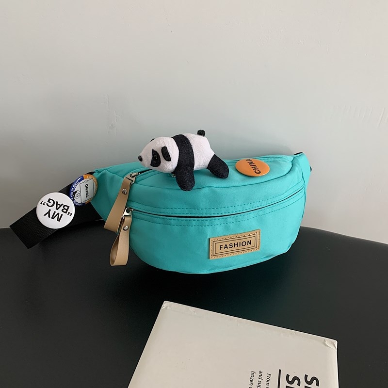 Geantă crossbody pentru bărbați, nylon, stil street-trend, respirabilă și impermeabilă, căptușeală poliester, model solid