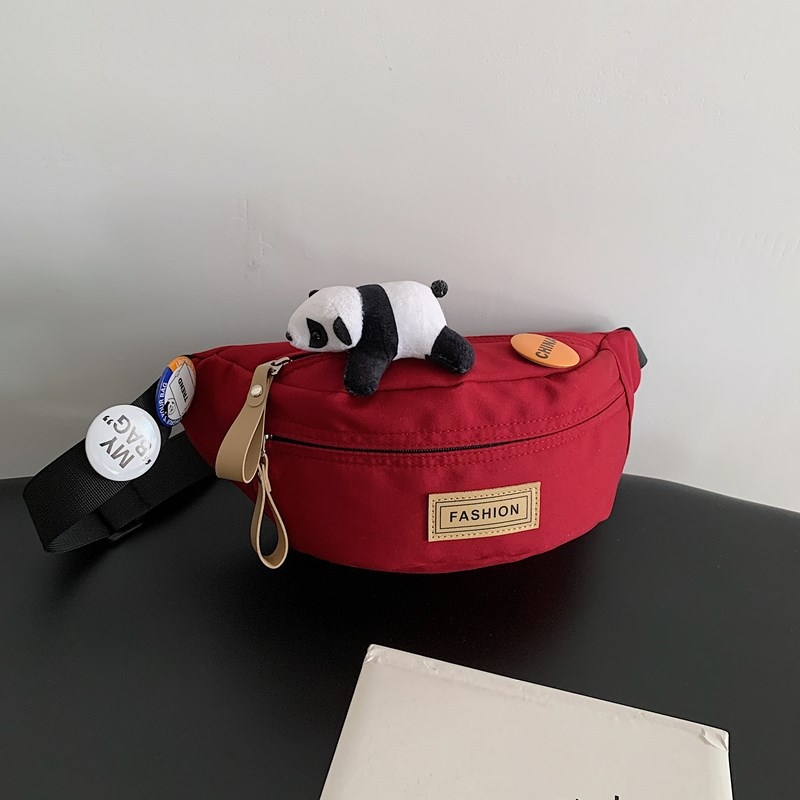 Geantă crossbody pentru bărbați, nylon, stil street-trend, respirabilă și impermeabilă, căptușeală poliester, model solid