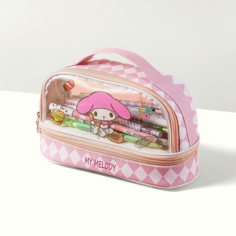 Penar pentru creioane - Material PU - Unisex - Stil coreean - Model 2018