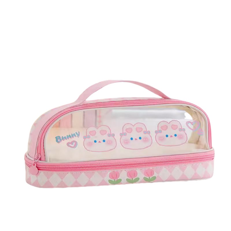 Penar pentru creioane - Material PU - Unisex - Stil coreean - Model 2018