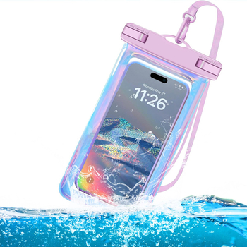 Husă impermeabilă pentru telefon | Material plastic, Utilizare generală, pentru activități în aer liber, potrivită pentru scufundări, plajă și pescuit