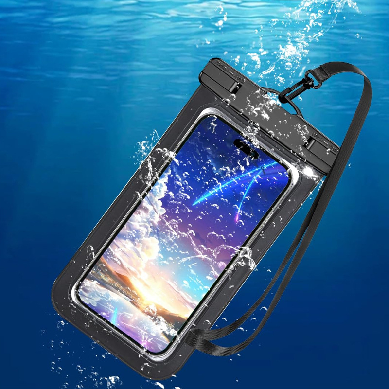 Husă impermeabilă pentru telefon | Material plastic, Utilizare generală, pentru activități în aer liber, potrivită pentru scufundări, plajă și pescuit