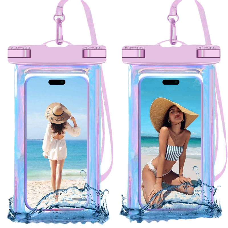 Husă impermeabilă pentru telefon | Material plastic, Utilizare generală, pentru activități în aer liber, potrivită pentru scufundări, plajă și pescuit