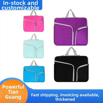 Polyesterová taška na notebook s viacerými vreckami, zapínanie na zips, podšívka s vnútorným priestorom na počítač, vodeodolná a odolná voči opotrebeniu