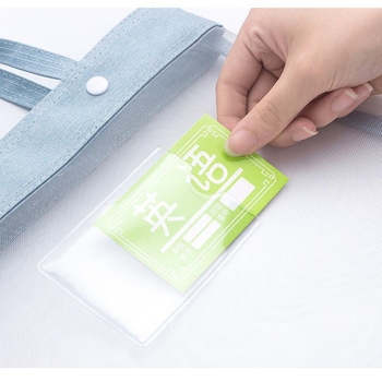 Geantă de organizare a materiilor din plasă de nylon Yifa – închidere snap-on, design simplu, pentru elevi de învățământ primar și gimnazial