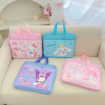 Детска чанта за учебници с цип, карикатурен дизайн, Oxford плат