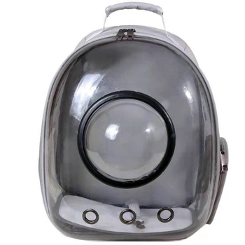Geantă de transport pentru pisici, design capsulă spațială, respirabilă, carcasă rigidă, material PC + Oxford, capacitate mare