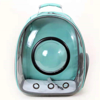 Geantă de transport pentru pisici, design capsulă spațială, respirabilă, carcasă rigidă, material PC + Oxford, capacitate mare