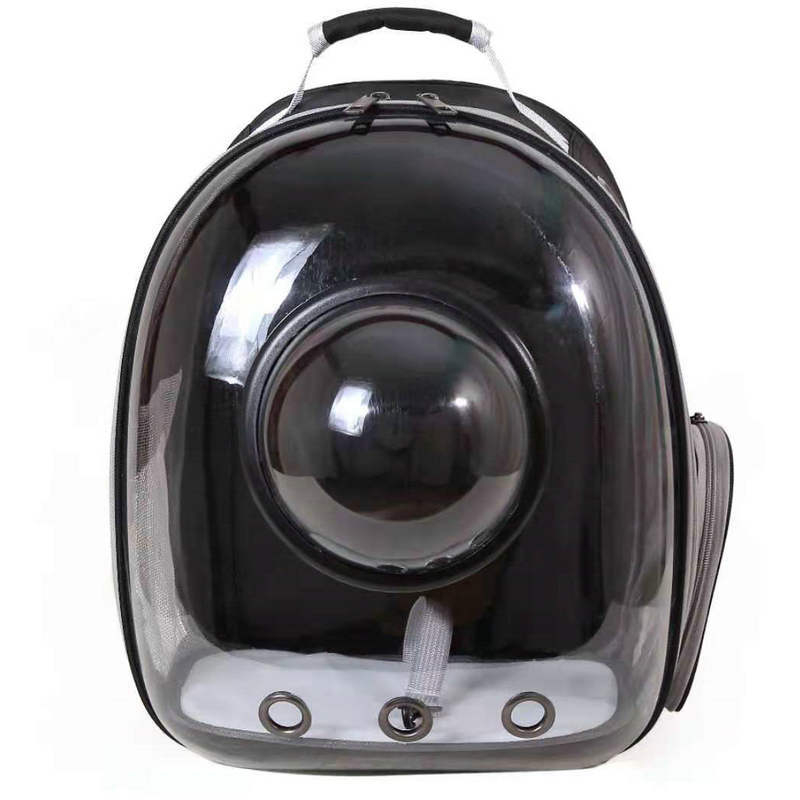 Geantă de transport pentru pisici, design capsulă spațială, respirabilă, carcasă rigidă, material PC + Oxford, capacitate mare