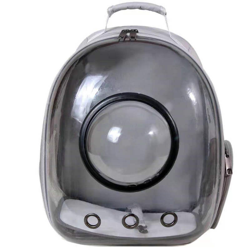 Geantă de transport pentru pisici, design capsulă spațială, respirabilă, carcasă rigidă, material PC + Oxford, capacitate mare