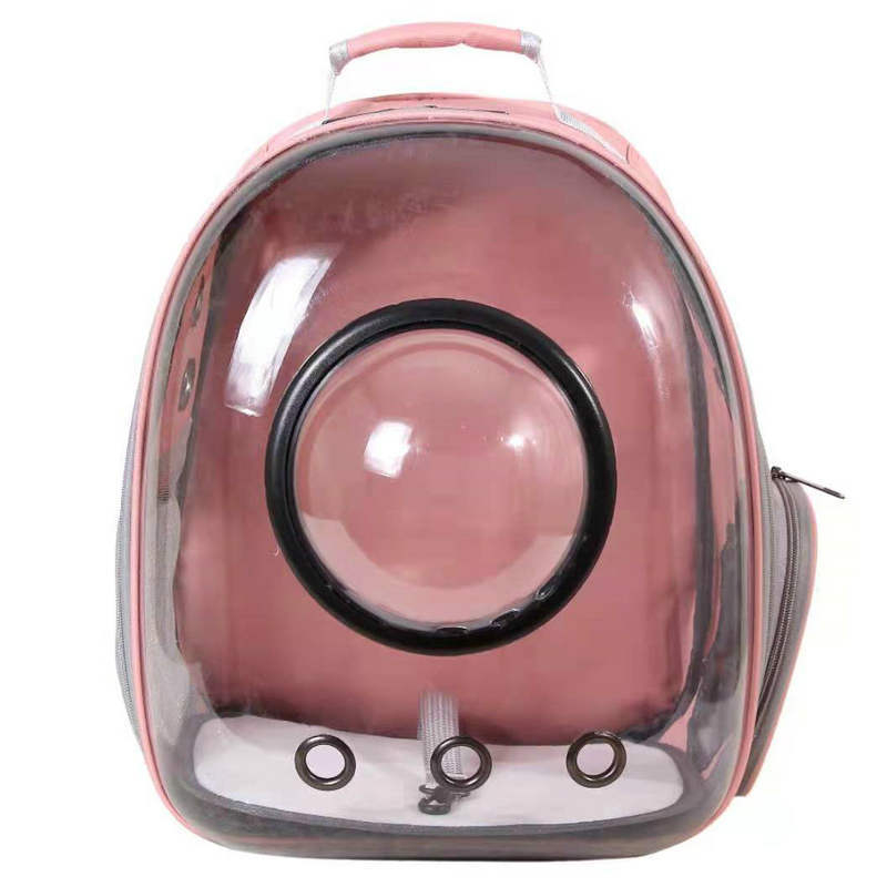 Geantă de transport pentru pisici, design capsulă spațială, respirabilă, carcasă rigidă, material PC + Oxford, capacitate mare