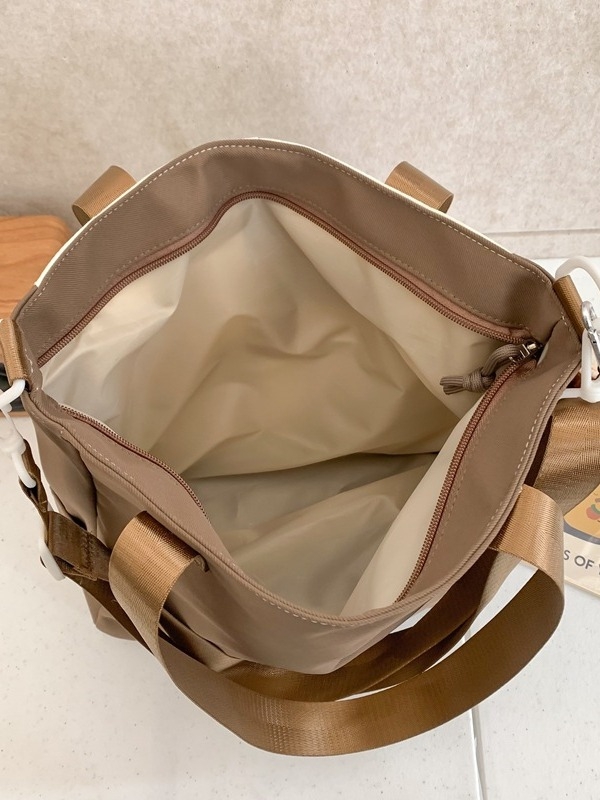 Geantă crossbody pentru fete, stil japonez inspirat de colegiu, capacitate mare (nylon; impermeabilă; model cu litere)