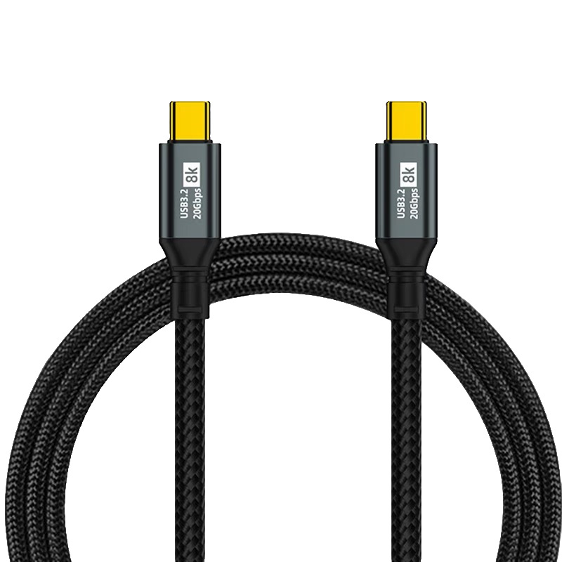 USB Type-C kabel za prijenos podataka i punjenje, pleteni, 100W brzo punjenje, jednostrani konektor