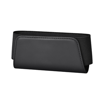 Cutie de depozitare auto din piele, pentru spatele scaunului, multifuncțională, pliabilă, impermeabilă și rezistentă la uzură, pentru orificiul de ventilație