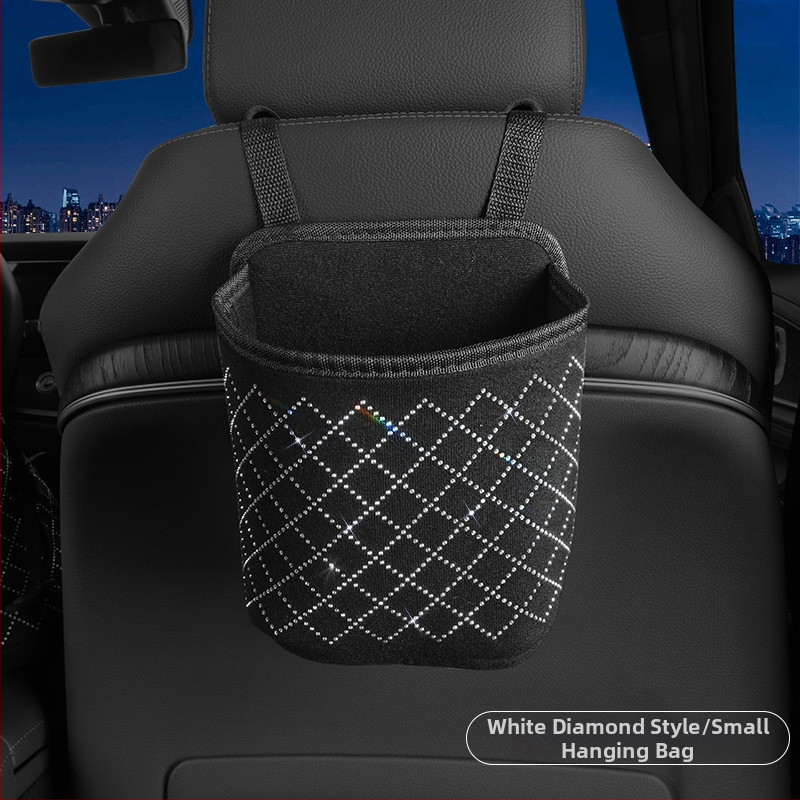 Taška na skladovanie medzi stredovým sedadlom v aute, visací dizajn, polyester materiál, univerzálne použitie, tlač loga k dispozícii