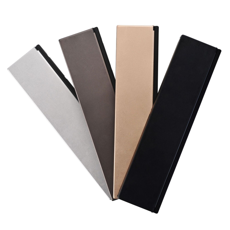 Bežična tipkovnica od aluminijske legure, trostruki sklopivi dizajn, Bluetooth, univerzalna kompatibilnost s iOS/Android/Windows, ergonomski dizajn.