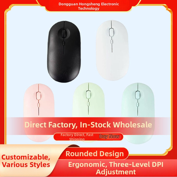 Bezdrôtová myš s 2.4G + Bluetooth pripojením, 1600dpi, 4 tlačidlá, nabíjateľná, ergonomická