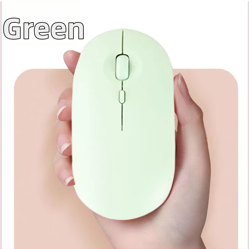 Bezdrôtová myš s 2.4G + Bluetooth pripojením, 1600dpi, 4 tlačidlá, nabíjateľná, ergonomická