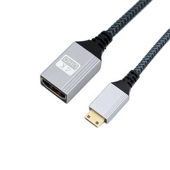 Cablu adaptor USB-C masculin la HDMI Type-A femelă, cupru, placat cu aur, pentru camere DSLR/SLR și computere