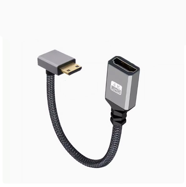 Cablu adaptor USB-C masculin la HDMI Type-A femelă, cupru, placat cu aur, pentru camere DSLR/SLR și computere