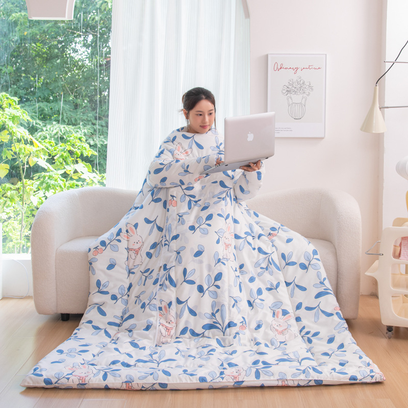 Mulangju одеяло-възглавница - полиестерен калъф, пълнеж от полиестерни влакна, сплайсвана тъкан, модерен минимализъм