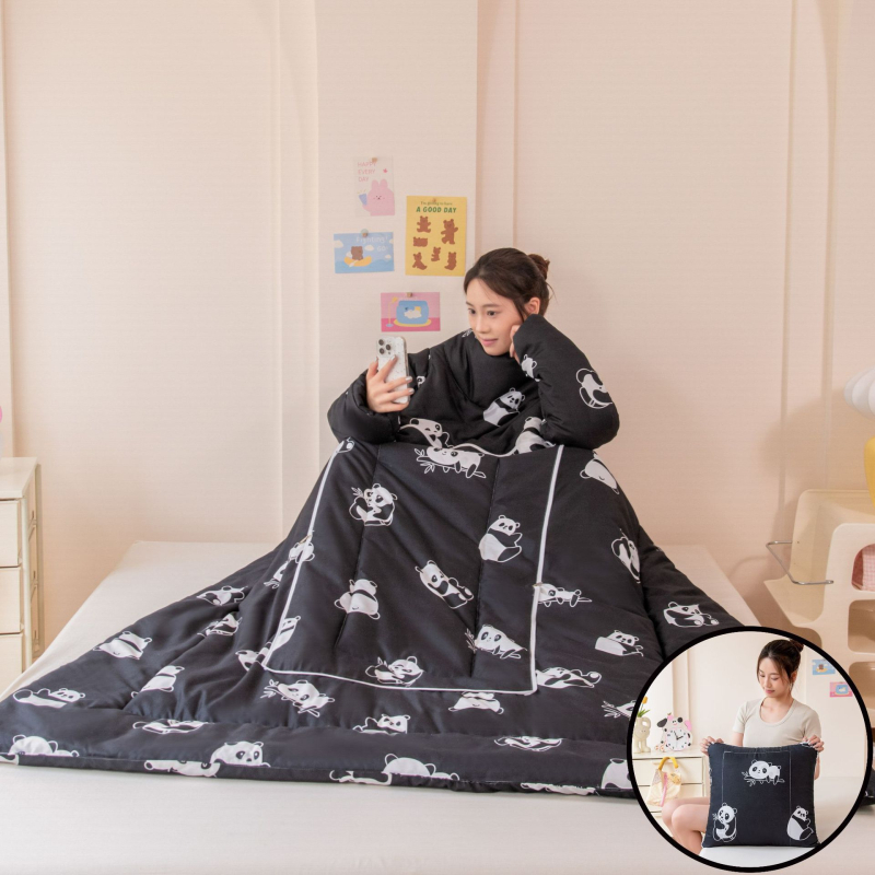 Mulangju одеяло-възглавница - полиестерен калъф, пълнеж от полиестерни влакна, сплайсвана тъкан, модерен минимализъм