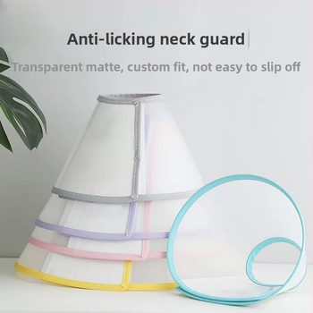 Bakerlele Mäkký obojok pre mačku — Proti škrabaniu a proti olizovaniu, Priehľadný, Priedušný, Mäkký okraj (Značka Bakerlele; Materiál Iné; Pre Mačky)