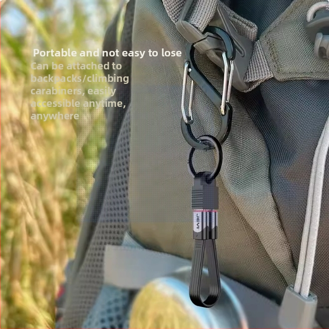 Type-C dátový kábel s dvojitým koncom Thunderbolt 3 a plnou funkciou USB4, kompatibilný s iPhone 15, obsahuje pútko na zavesenie