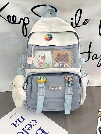 Školský batoh – Veľká kapacita, nylon, priedušný, veľmi ľahký, rozšíriteľný, popruhy s vzduchovou podložkou