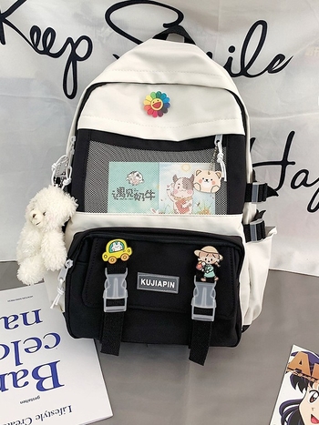 Školský batoh – Veľká kapacita, nylon, priedušný, veľmi ľahký, rozšíriteľný, popruhy s vzduchovou podložkou