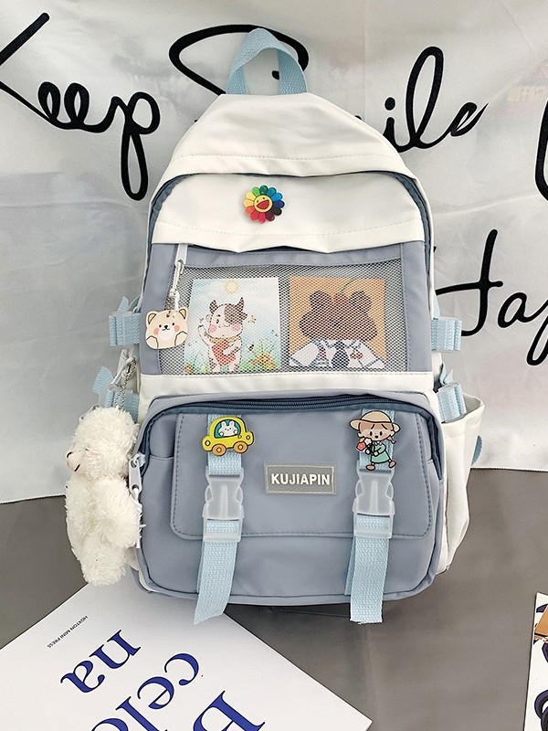 Školský batoh – Veľká kapacita, nylon, priedušný, veľmi ľahký, rozšíriteľný, popruhy s vzduchovou podložkou