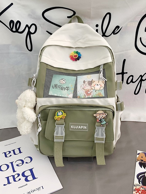 Školský batoh – Veľká kapacita, nylon, priedušný, veľmi ľahký, rozšíriteľný, popruhy s vzduchovou podložkou