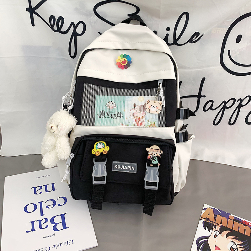 Školský batoh – Veľká kapacita, nylon, priedušný, veľmi ľahký, rozšíriteľný, popruhy s vzduchovou podložkou