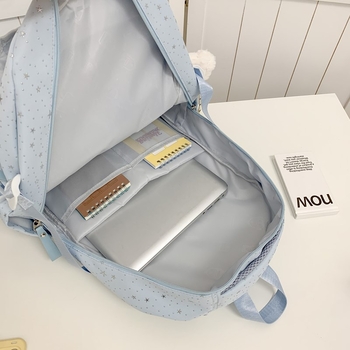 Rucsac gimnaziu unisex, Material compozit, Curea cu pernă de aer, Stil campus tineret, Potrivit pentru gimnaziu