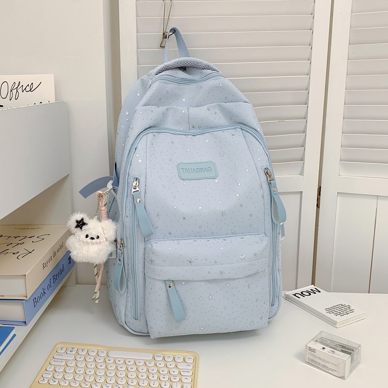 Rucsac gimnaziu unisex, Material compozit, Curea cu pernă de aer, Stil campus tineret, Potrivit pentru gimnaziu