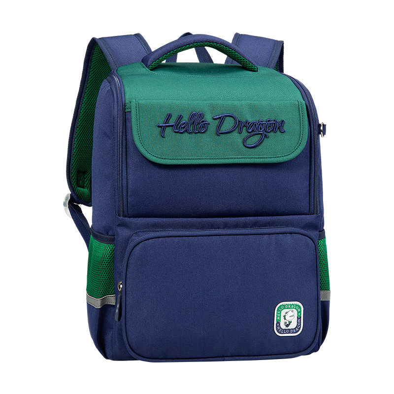 Unisex δημοτικό σακίδιο πλάτης από νάιλον, μείωση φορτίου και αντίσταση σε σεισμούς, χαριτωμένο παιδικό στυλ