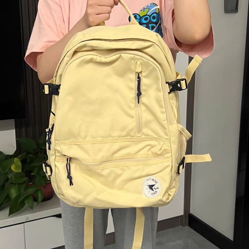 Ghiozdan pentru elevi - unisex, stil campus, 20-35 L, încăpător pentru laptop de 15 inci, poliester, sistem curele cu pernă de aer