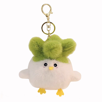 Λούτρινο πουλί‑κούκλα με ήχο, γέμισμα από PP βαμβάκι, κοντή βελούδινη γούνα, συσκευασία σε διχτυωτή σακούλα, για ηλικίες 14+