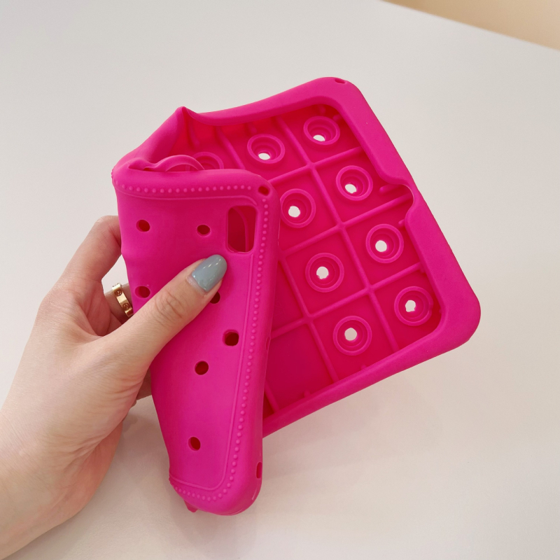 Jednobojna perforirana silikonska zaštita za iPad 10,2 inča (2023), kompatibilna s iPad Air 5