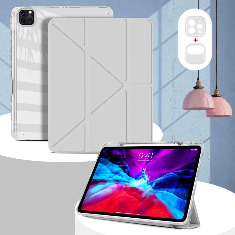 Huse de protecție pentru tabletă cu suport pentru stilou, 2 în 1 bază magnetică pliabilă, material PC, pentru tablete Apple