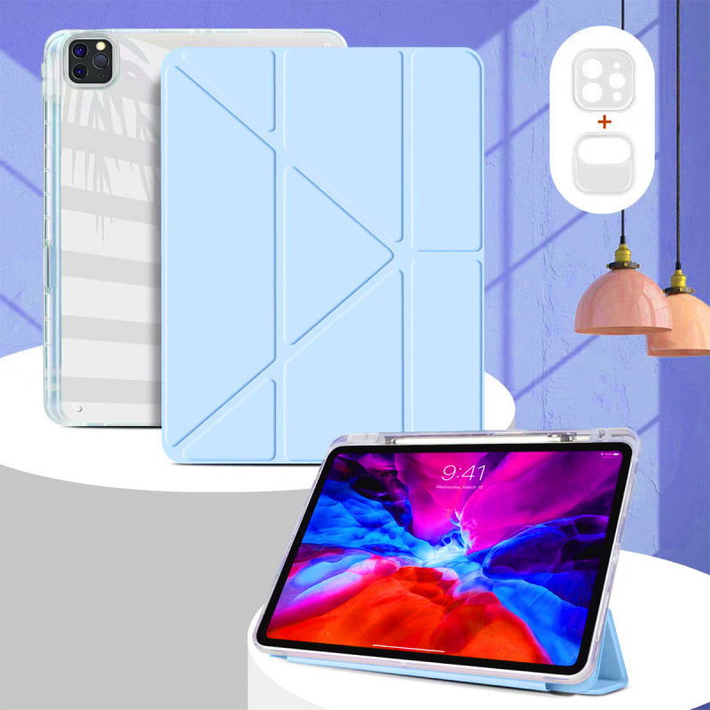 Huse de protecție pentru tabletă cu suport pentru stilou, 2 în 1 bază magnetică pliabilă, material PC, pentru tablete Apple