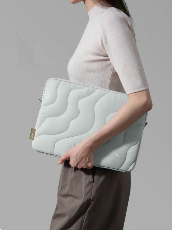 Husă pentru laptop și tabletă, impermeabilă, respirabilă, material PU, căptușeală poliester-bumbac, stil urban, primăvara 2025