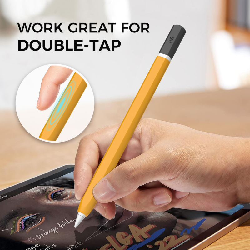 Σιλικονούχα προστατευτική θήκη για Apple Pencil Pro & 2η Γενιά – Ανθεκτικό σε κραδασμούς, Αντοχή στη φθορά, Ανθεκτικό στις πτώσεις, Κατασκευή με θερμική καμπύλωση