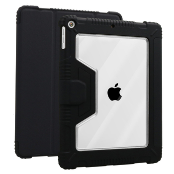 Carcasă din piele pentru iPad cu suport magnetic, anti-cadere, anti-amprentă, funcție de somn, material PC+TPU+PU