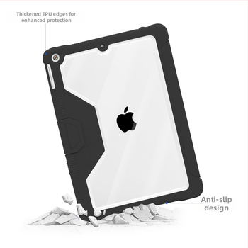 Puzdro pre iPad s magnetickým stojanom, odolné voči pádu, proti otlačkom prstov, funkcia spánku, materiál PC+TPU+PU