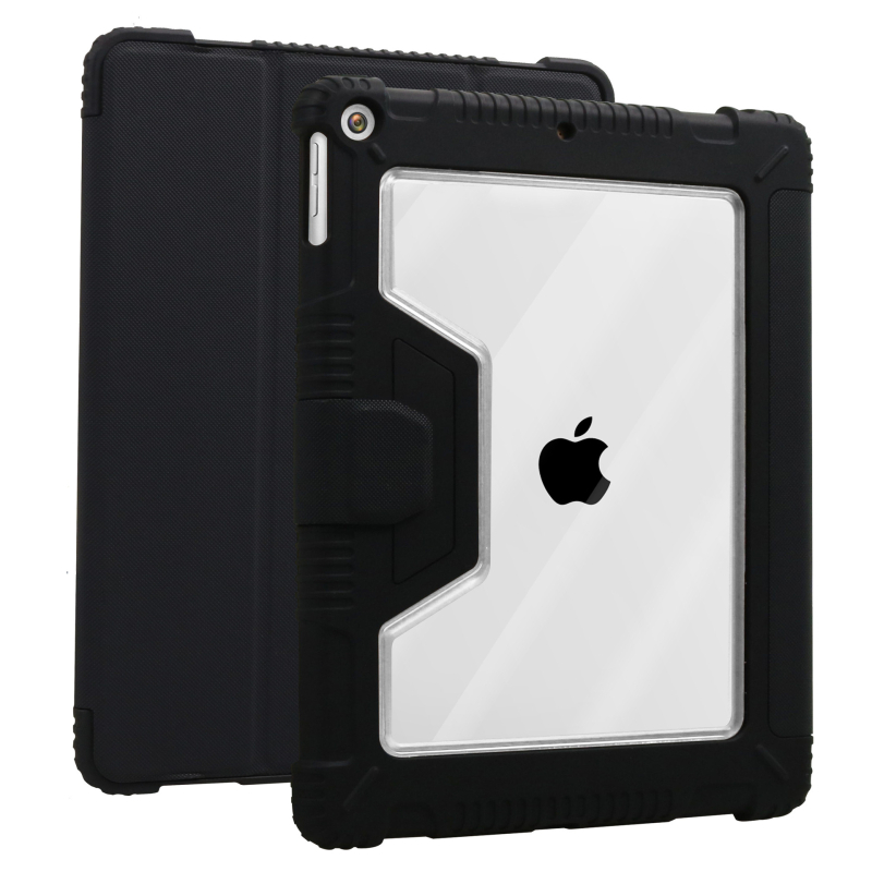 Carcasă din piele pentru iPad cu suport magnetic, anti-cadere, anti-amprentă, funcție de somn, material PC+TPU+PU