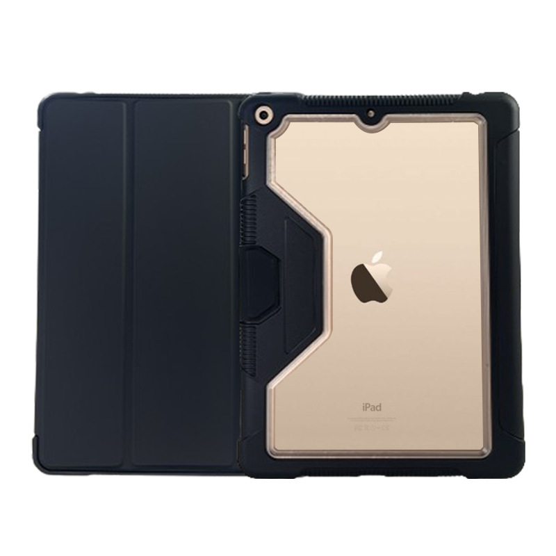 Carcasă din piele pentru iPad cu suport magnetic, anti-cadere, anti-amprentă, funcție de somn, material PC+TPU+PU