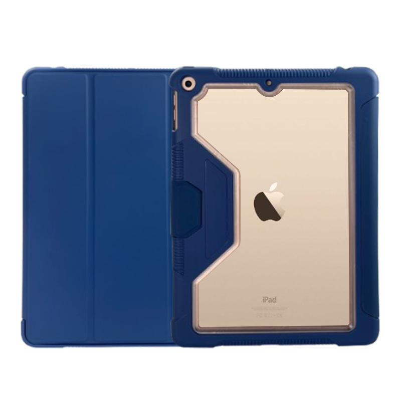 Carcasă din piele pentru iPad cu suport magnetic, anti-cadere, anti-amprentă, funcție de somn, material PC+TPU+PU