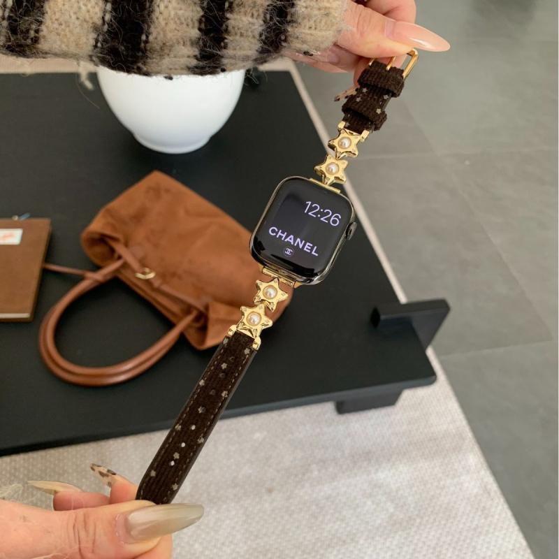 Corduroy narukvica s kapljicom bisera i zvjezdicom za Apple Watch
